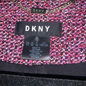 Short blazer.  Nice weight for mid fall or early spring.  DKNY.